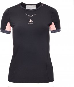 Odlo Ceramicool pro Print S/S crew neck Frauen Gr. M - Funktionsshirt - schwarz