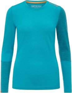 Ortovox 185 Rock`n Wool Long Sleeve Frauen - Funktionsshirt - petrol-türkis|blau
