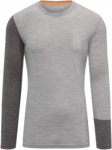 Ortovox 185 Rock 'N' Wool LONG SLEEVE Männer Gr. XL - Funktionsshirt - grau