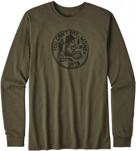 Patagonia L/S Can't Eat Money Cotton/Poly Responsi Männer Gr. M - Sweatshirt - oliv-dunkelgrün