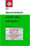 Alpenvereinskarte Blatt 3/2 Lechtaler Alpen, Arlberggebiet -  Wanderkarten und W