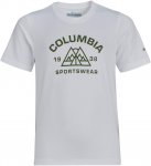 Columbia MOUNT ECHO SHORT SLEEVE GRAPHIC SHIRT Kinder - Funktionsshirt - weiß