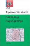 DAV 10/2 HOCHKÖNIG - HAGENGEBIRGE 1:25T -  7. Auflage 2015 -  Wanderkarten und 