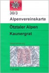 DAV 30/3 ÖTZTALER ALPEN KAUNERGRAT - 4. Auflage 2014 -  Wanderkarten und Winter