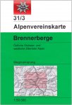 DAV 31/3 WEG BRENNERBERGE - 2. Auflage 2009 -  Wanderkarten und Winterkarten