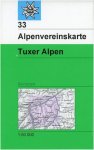 DAV 33 SKI TUXER ALPEN 1:50T -  Wanderkarten und Winterkarten