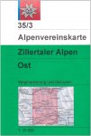 DAV 35/3 ZILLERTALER ALPEN OST -  7. Auflage 2012 -  Wanderkarten und Winterkart
