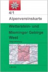 DAV 4/1 WETTERSTEIN WEST - 5. Auflage 2009 -  Wanderkarten und Winterkarten