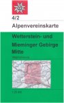 DAV 4/2 WETTERSTEIN/MIEMINGER MITTE 1:25.000 -  Wanderkarten und Winterkarten