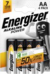 Energizer AA POWER ALKALI MANGAN BATTERIEN Gr.4 Stück - Batterien - grau