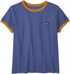 Patagonia W' S P-6 LABEL ORGANIC RINGER TEE Frauen - T-Shirt - blau