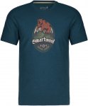 Smartwool BEAR LABEL GRAPHIC SHORT SLEEVE TEE SLIM FIT Unisex - T-Shirt - blau