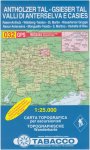 TABACCO 032 ANTHOLZ TAL GSIES -  Wanderkarten und Winterkarten