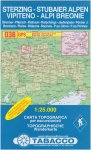 TABACCO 038 STERZING STUBAIER ALPEN -  Wanderkarten und Winterkarten