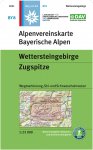 WETTERSTEINGEBIRGE, ZUGSPITZE 1:25 000 -  Wanderkarten und Winterkarten