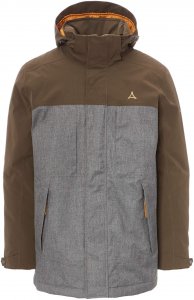Schöffel Insulated Jacket Lipezk Männer Gr. 58 - Winterjacke - braun|grau