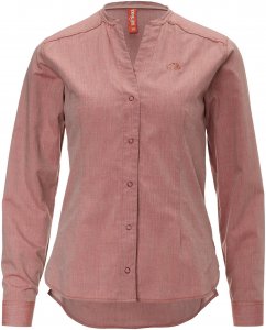 Tatonka Eldred LS Shirt Frauen Gr. 42 - Outdoor Bluse - rotbraun