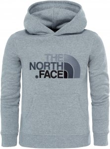 The North Face Drew Peak Plv Hd Kinder Gr. 128 - Kapuzenpullover - grau