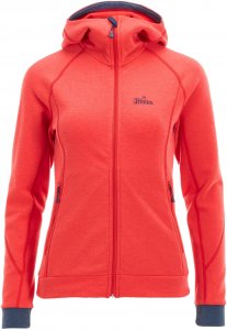 Tierra Aktse Hood Fleecejacket Frauen Gr. M - Fleecejacke - rot