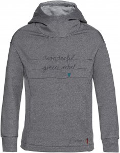 Vaude Awilix Hoody Kinder Gr. 104 - Kapuzenpullover - grau