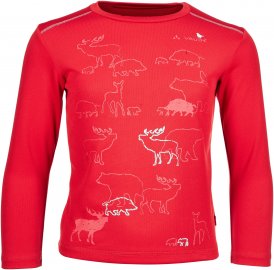 Vaude Zodiak LS Shirt V Kinder Gr. 98 - Funktionsshirt - rot