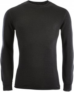 Woolpower Crewneck L/S 200 Unisex Gr. S - Funktionsshirt - schwarz