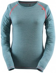 2117 of Sweden - Women's Eco Merino Top L/S Ullervad Gr 40 grau/türkis