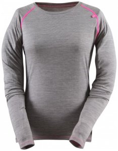 2117 of Sweden - Women's Eco Merino Top L/S Ullervad Gr 40 grau/schwarz