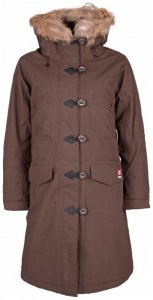 66 North - Women's Snaefell Parka Real Fur - Mantel Gr XL braun