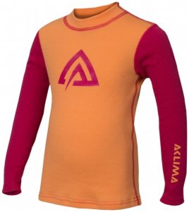 Aclima - Kid's WW Crew Neck Children - Merinounterwäsche Gr 100;110;120;150;90 grau/lila;türkis/schwarz;schwarz