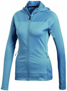 adidas - Women's Tracerocker Hooded Fleece Jacket Gr 40 blau/türkis