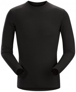 Arc'teryx - Satoro AR Crew L/S - Merinounterwäsche Gr XL schwarz