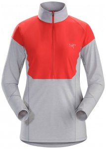 Arc'teryx - Taema Zip Neck L/S Women's - Laufshirt Gr L;M;S;XS blau;grau/rot;blau/schwarz