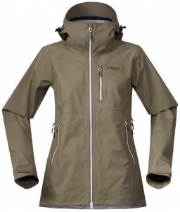 Bergans - Eidfjord Lady Jacket - Hardshelljacke Gr L grau/oliv