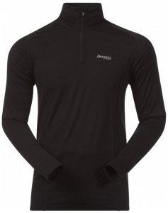 Bergans - Fjellrapp Half Zip - Merinounterwäsche Gr L schwarz