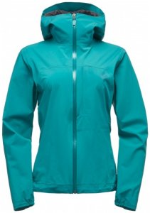 Black Diamond - Women's Fineline Stretch Rain Shell Gr L;S schwarz;türkis