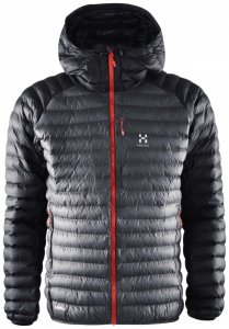 Haglöfs - Essens Mimic Hood - Kunstfaserjacke Gr L schwarz/grau