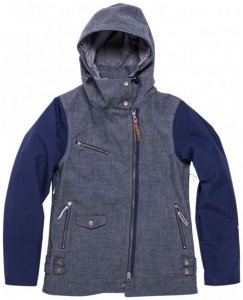 Holden - Women's Moto Jacket - Winterjacke Gr XS blau/grau