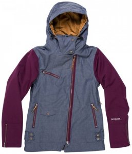Holden - Women's Moto Jacket - Winterjacke Gr S;XS blau/grau