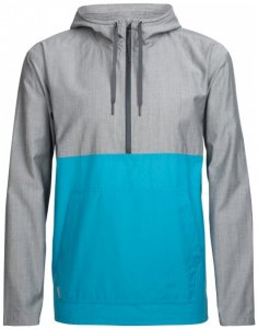 Icebreaker - Escape Hooded Pullover - Merinopullover Gr XXL grau/türkis