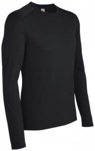Icebreaker - Oasis L/S Crewe - Funktionslongsleeve Gr L schwarz