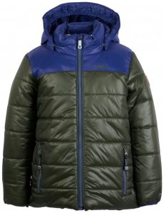 Kamik - Kid's Wolf - Kunstfaserjacke Gr 140 schwarz/oliv/blau