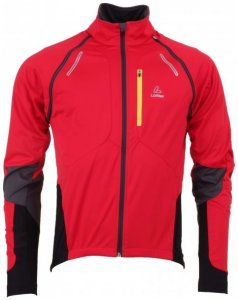 Löffler - Bike Zip-Off-Jacke ''San Remo'' WS Softshell Light Gr 48 rot