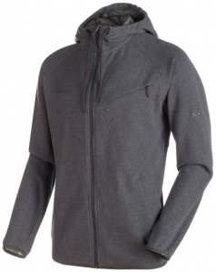 Mammut - Mammut Logo ML Hooded Jacket - Freizeitjacke Gr M schwarz/grau