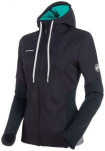 Mammut - Women's Alnasca ML Hooded Jacket - Fleecejacke Gr L schwarz