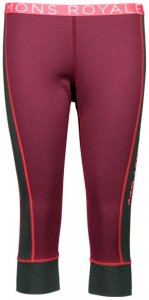 Mons Royale - Women's Alagna 3/4 Legging - Merinounterwäsche Gr S rot/rosa