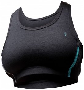 Northern Playground - Women's Zipbra - Merinounterwäsche Gr S;XS schwarz