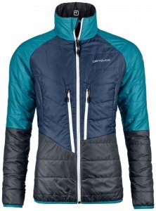 Ortovox - Women's Swisswool Piz Bial Jacket - Wolljacke Gr M blau/schwarz/türkis