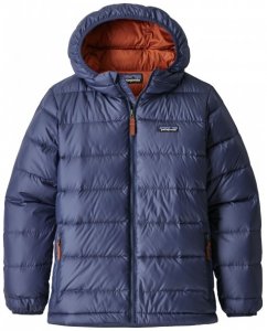 Patagonia - Boys' Highloft Down Sweater Hoody - Daunenjacke Gr XL blau/schwarz