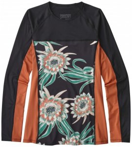 Patagonia - Women's Micro Swell Rashguard - Lycra Gr XS schwarz/grau